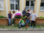 Mittelschule Hofmuhle Gemusehochbeete Juli2018